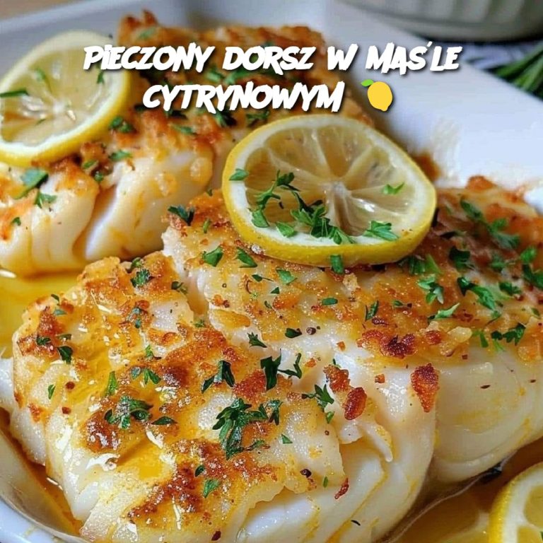 Pieczony dorsz w maśle cytrynowym 🍋