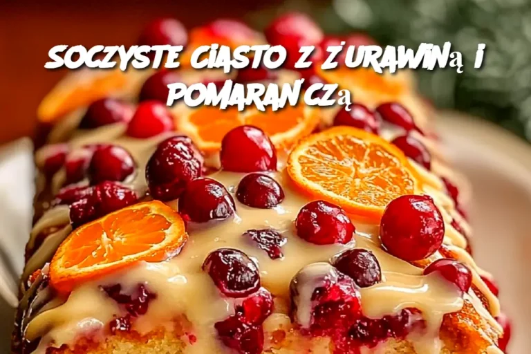 Soczyste Ciasto z Żurawiną i Pomarańczą 