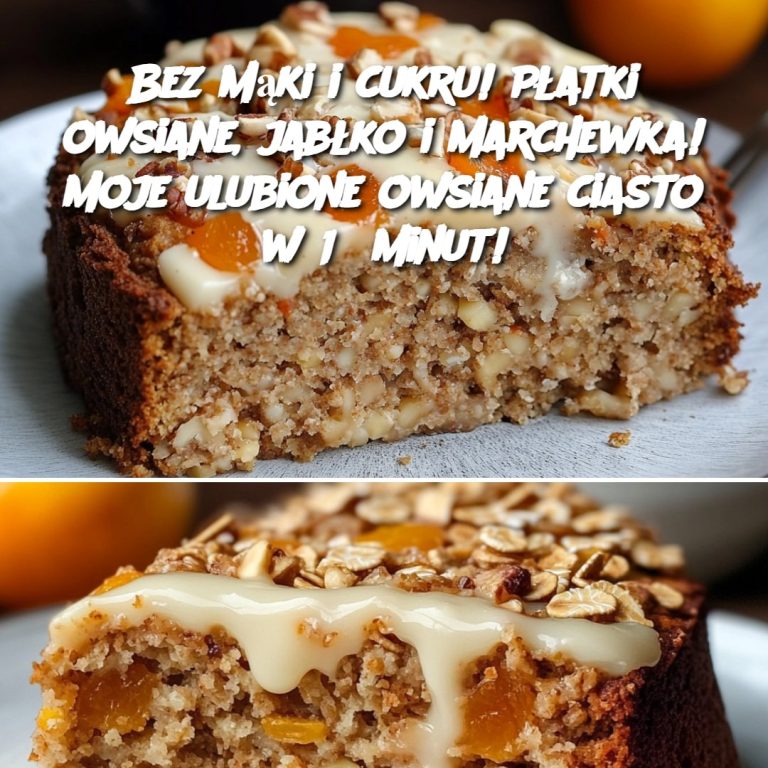 Bez mąki i cukru! Płatki owsiane, jabłko i marchewka! Moje ulubione owsiane ciasto w 15 minut!