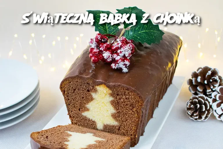 Świąteczna babka z choinką