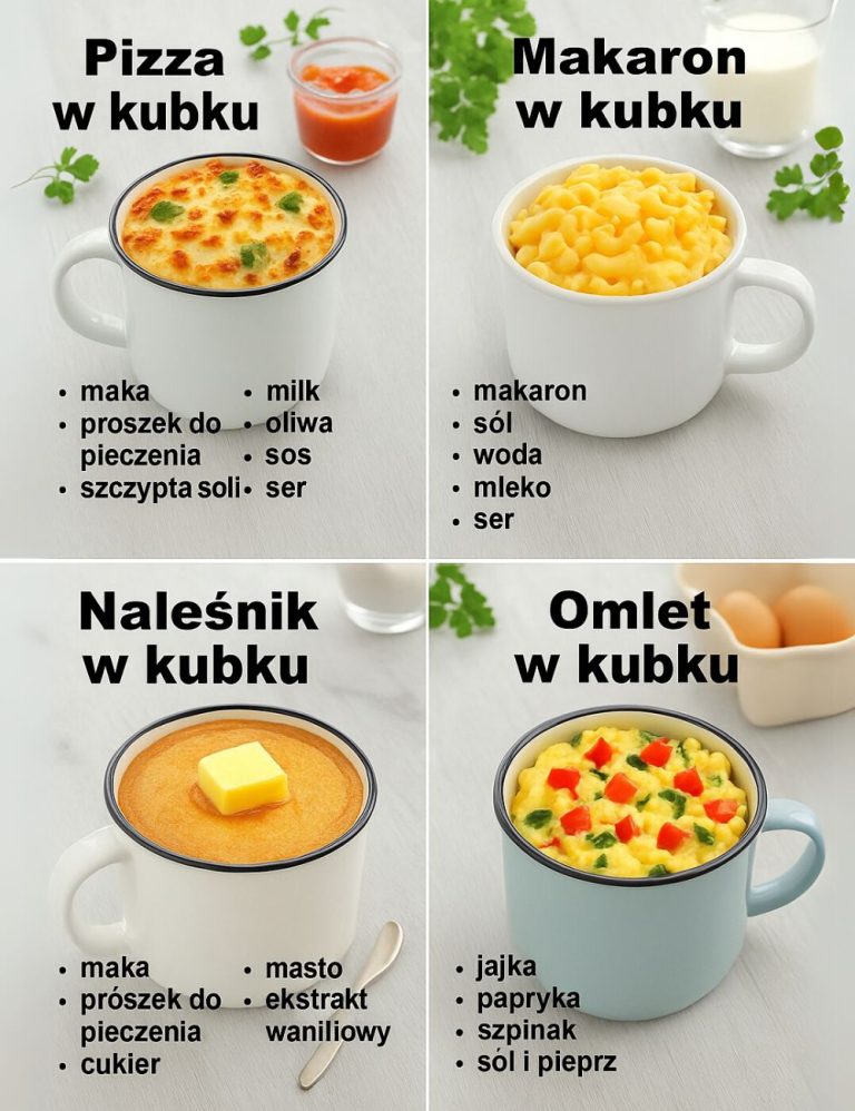 4 przepisy na szybkie i smaczne dania z mikrofalówki