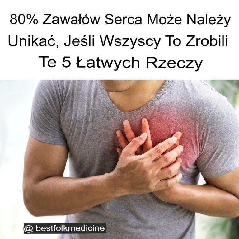 80% zawałów serca można by uniknąć, wykonując te 5 prostych czynności