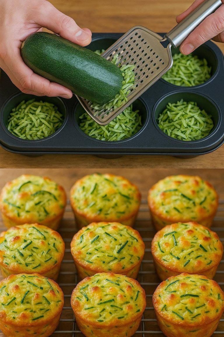 Muffinki z cukinią, ziemniakami, marchewką i serem