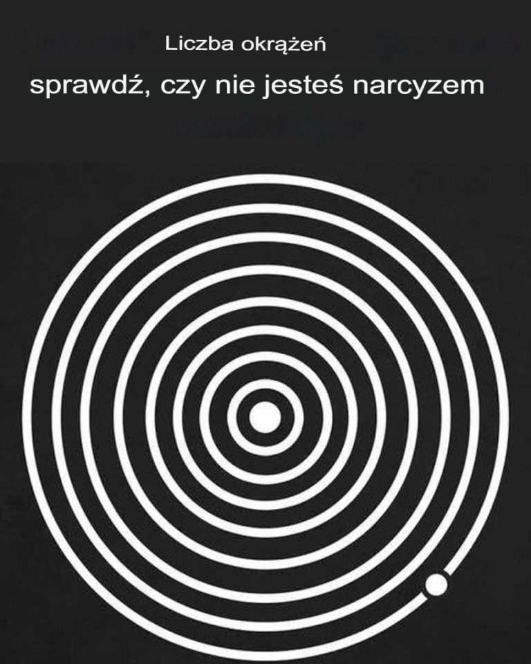 Liczba kółek, które widzisz, decyduje o tym, czy jesteś narcyzem
