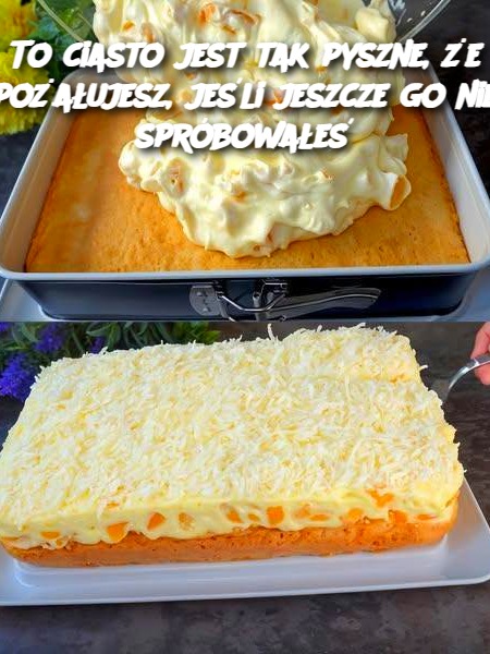 To ciasto jest tak pyszne, że pożałujesz, jeśli jeszcze go nie próbowałeś.