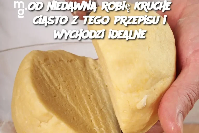 Od niedawna robię kruche ciasto z tego przepisu i wychodzi idealne