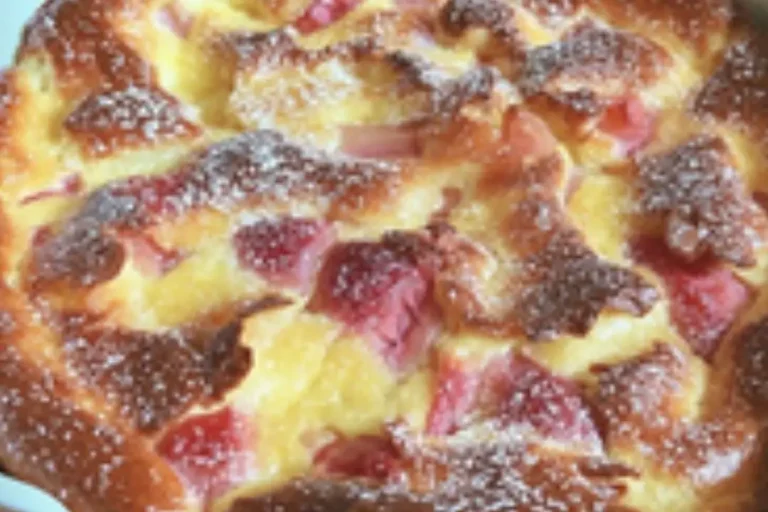 Wyszczuplający rabarbar Clafoutis