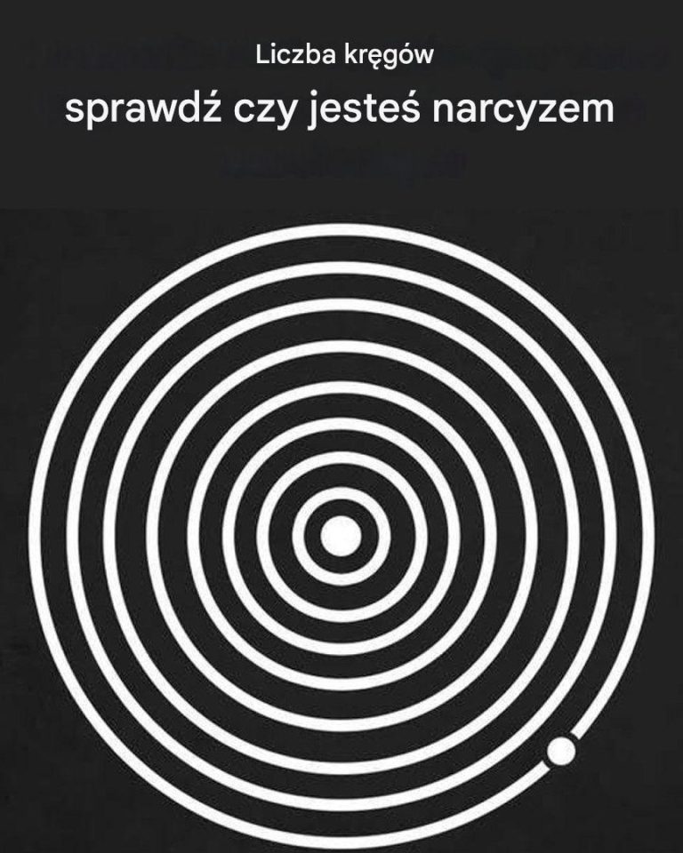 Liczba kółek, które widzisz, decyduje o tym, czy jesteś narcyzem