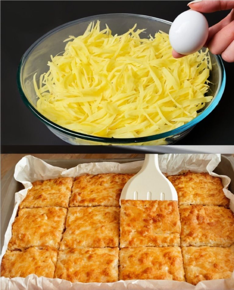 Łatwiejsze niż pizza! Wystarczy zetrzeć 3 ziemniaki! Łatwy i tani przepis! Rustykalna złota zapiekanka ziemniaczana