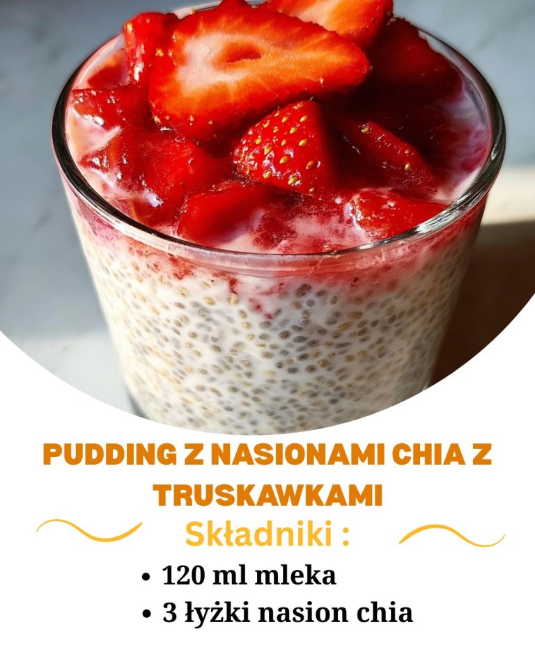 🍓 PUDDING Z NASIONAMI CHIA Z TRUSKAWKAMI 🍮🥄 Zdrowa i pyszna przekąska!